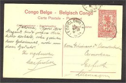 BELGIAN CONGO STATIONERY PICTURE POST CARD 1914 - Interi Postali