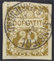 CZECHOSLOVAKIA 1919, 20 DUE STAMP CANCEL: EINSIEDEL B. MARIENBAD - Francobolli Di Servizio