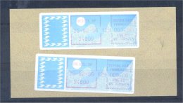 FRANCE 2 DISTRIBUTOR STAMPS FROM 1986 ON SAME PAPER - 1985 Carta « Carrier »