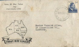 (145) Australia Envelope Cover - 1951 - Brieven En Documenten