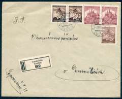 BuM0081 - Böhmen Und Mähren (1942) Lautschim - Loucim (R-letter) Tariff: 4,20K - Storia Postale