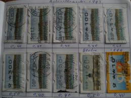 Automatenmarken Diverse 1993, Berlin En 1999 10 Exempl. - Timbres De Distributeurs [ATM]