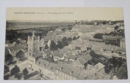 SAINT RIQUIER - CPA 80 - Panorama  Pris De L'Eglise. - Saint Riquier