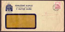 BuM0213 - Böhmen Und Mähren (1941) Kuttenberg 1 - Kuna Hora 1 (postmark: Victoria!! - Vitezstvi!!) Letter, Tariff: 1,20K - Storia Postale