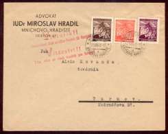 BuM0216 - Böhmen Und Mähren (1941) Münchengratz - Mnichovo Hradiste (postmark: Victoria!! - Vitezstvi!!) Letter - Storia Postale