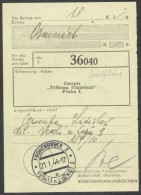 BuM0223 - Böhmen Und Mähren (1944) Frohenbruck 2 - Veseli Nad Luznici 2 (Postal Money Order) - Storia Postale