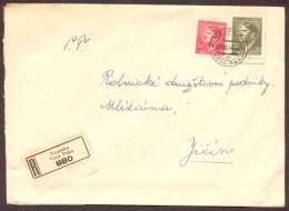 BuM0267 - Böhmen Und Mähren (1944) Neupaka - Nova Paka (R-letter) Tariff: 4,20K - Storia Postale