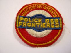 ANCIEN INSIGNE TISSUS PATCH POLICE DES FRONTIERES LA PAF ETAT EXCELLENT (SUR VELCROS) - Polizei