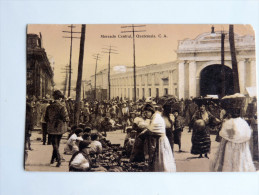 Carte Postale Ancienne : GUATEMALA : Mercado Central , Guatemala C. A. - Guatemala