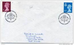 1977  Special Cancel  Quenn's Visit To Northern Ireland Londonderry Aug. 14 - Irlanda Del Nord