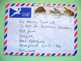 South Africa 1993 Cover To England - Turtle Tortoise Bird Crane Lizard - Cartas & Documentos