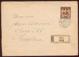 BuM0106 - Böhmen Und Mähren (1944) Blatna - Blatna (R-letter) Tariff: 4,20 + 10,80K - Storia Postale