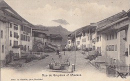 Suisse -  Gruyère - Rue De Gruyères Et Moléson - Editeur Chiffelle - Gruyères