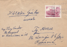 TROLLEY BUSS, STAMP ON COVER, 1967, HUNGARY - Brieven En Documenten