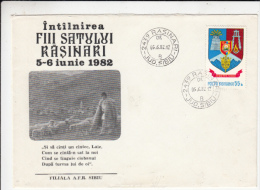 FOLKLORE FESTIVAL, SPECIAL COVER, 1982, ROMANIA - Lettres & Documents