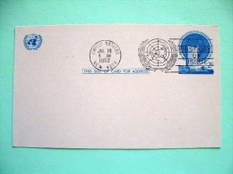 United Nations New York 1952 FDC Pre Paid Card Building - Covers & Documents