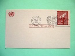 United Nations New York 1957 FDC Pre Paid Card - Storia Postale