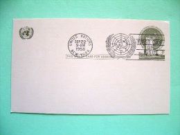 United Nations New York 1958 FDC Pre Paid Card - Building - Storia Postale