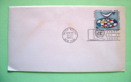 United Nations New York 1963 FDC Pre Paid Enveloppe - Earth Globe And Dove Bird - Lettres & Documents