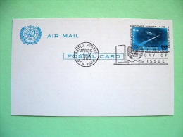 United Nations New York 1963 FDC Pre Paid Card - Outer Space - Brieven En Documenten