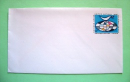 United Nations New York 1963 Pre Paid Enveloppe - Earth Globe And Dove Bird - Briefe U. Dokumente