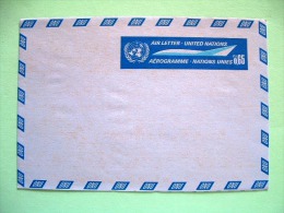 United Nations Geneva 1969 - Aerogramme - Plane - Briefe U. Dokumente