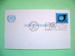 United Nations New York 1969 FDC Pre Paid Card - UN Emblem And Horn - Covers & Documents