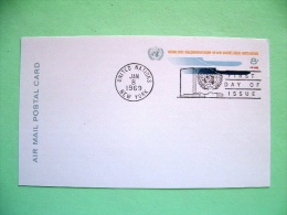 United Nations New York 1969 FDC Pre Paid Card - Air Mail - Briefe U. Dokumente