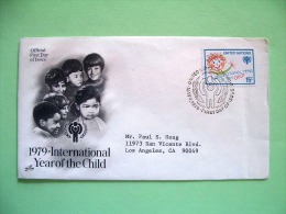 United Nations New York 1979 International Year Of The Child - Children Drawing - Storia Postale