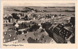 WOLGAST Mit Wolgaster Fähre Vogelschau Brücke ü Peene Fabrik Hafen Segel Schiffe - Wolgast