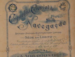 E4575 ANGOLA COMPANHIA COLONIAL NAVEGAÇAO BON 1922 - Andere
