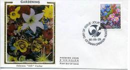 CANADA FDC Floralies De Montréal 1980 Y&T: 734  Scott: 855  Cachet Colorano Silk - 1971-1980