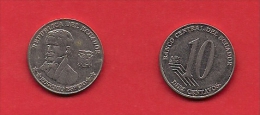 ECUADOR, 2000-2005, VF Circulated Coin, 10 Centavos,   C1805 - Ecuador