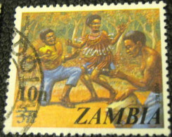 Zambia 1975 National Dancing Troupe 10n - Used - Zambia (1965-...)