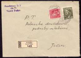 BuM0195 - Böhmen Und Mähren (1944) Neupaka - Nova Paka / Jitschin - Jicin (R-letter) Tariff: 4,20K - Lettres & Documents