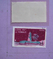 COTE DES SOMALIS YVERT TELLIER N280 1947 1 TIMBRES OBLITERE FRENCH COLONIES USED ARCHITECTURE - Used Stamps