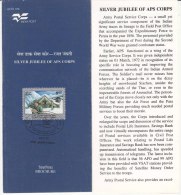 Stamped Information On APS Corps, Army Postal Service, Helicopter, Swan Bird Catchet, Defence, India 1997 - Schwäne