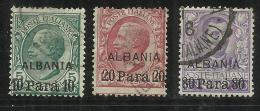 LEVANTE ALBANIA 1907 NUOVO VALORE SERIE COMPLETA TIMBRATA USED - Albanien