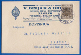 Jugoslawien; Kraljevina PC 50 Pa; 1929 Zagreb - Storia Postale