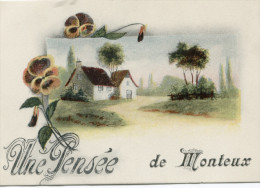 MONTEUX (Vaucluse) Une Pensée De Monteux. Carte Fantaisie - Monteux