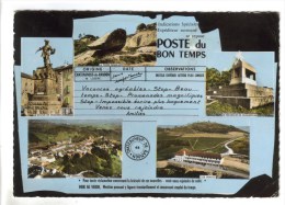 CPSM CHATEAUNEUF DE RANDON (Lozère) - Poste Du Bon Temps : 5 Vues - Chateauneuf De Randon