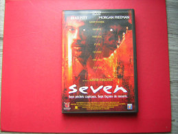 DVD  SEVEN  BRAD PITT   MORGAN FREEMAN  UN FILM DE DAVID FINCHER  SEPT PECHES CAPITAUX SEPT FACONS DE MOURIR - Krimis & Thriller