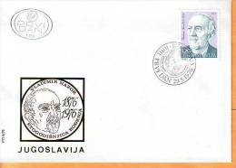 Yugoslavia 1976 Y FDC Famous Persons Vladimir Nazor Mi No 1647 Postmark Beograd 29.05.1976. - FDC