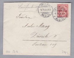 Heimat AG LAUFENBURG 1898-12-06 Bahnwagenvermerk #39 L268 - Covers & Documents