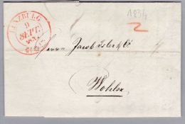 Heimat AG LENZBURG 1834-09-09 Brief Nach Wohlen - ...-1845 Voorlopers