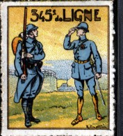 VIGNETTE MILITAIRE - 345e DE LIGNE - Vignettes Militaires