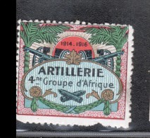 VIGNETTE MILITAIRE - ARTILLERIE DE CAMPAGNE - 4ème GROUPE D'AFRIQUE - Vignettes Militaires