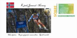 Spain 2014 - XXII Olimpics Winter Games Sochi 2014 Special Prepaid Cover - Kjetil Jansrud - Hiver 2014: Sotchi