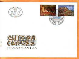 Yugoslavia 1977 Y FDC Europa Cept Landscapes Mi No 1684-85 Postmark Beograd 04.05.1977. - FDC