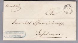 Heimat AG OTHMARSINGEN 1860-01-30 Amtlich Brief Nach Fahrwangen B.O.M. - 1843-1852 Timbres Cantonaux Et  Fédéraux